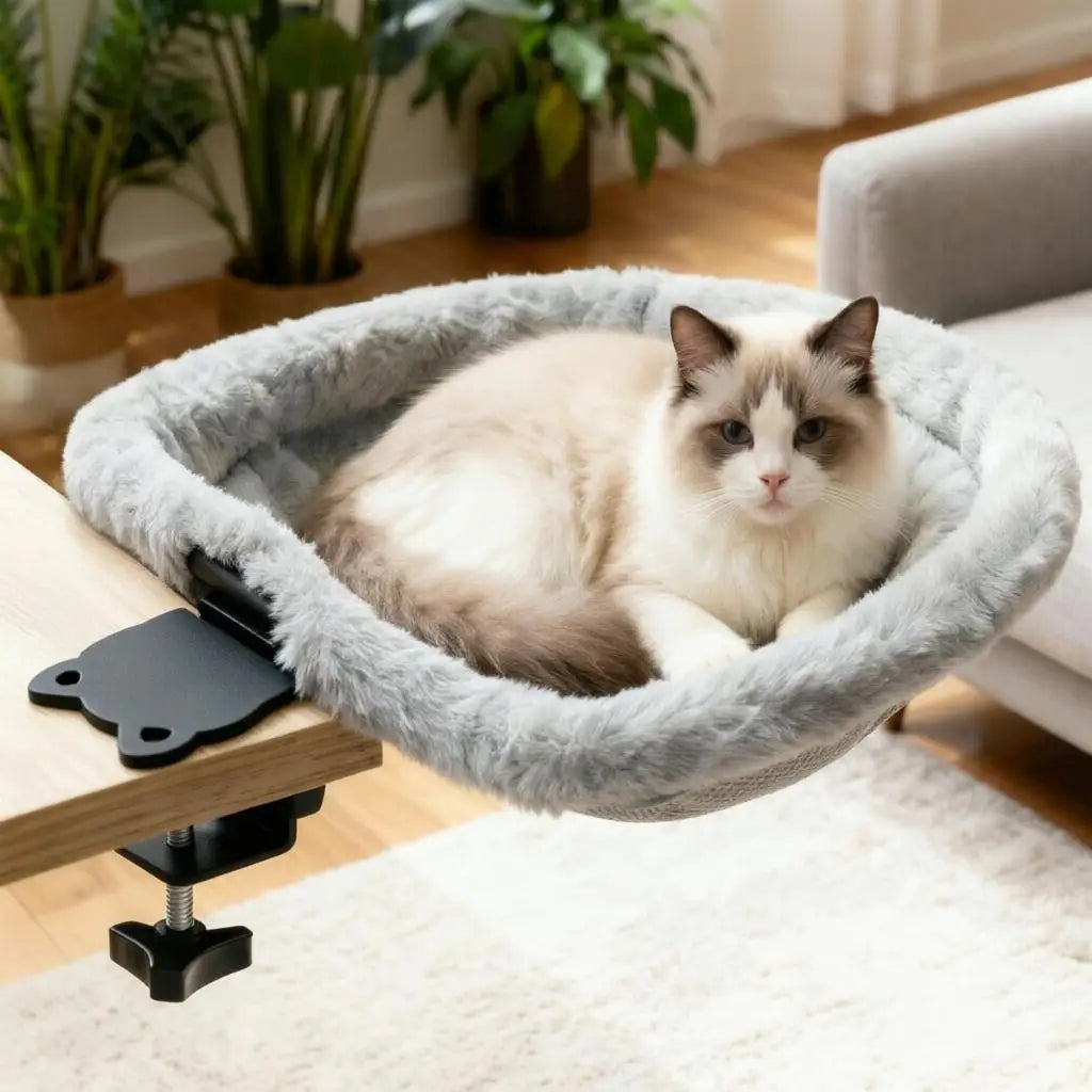 Zusammenklappbares Katzenbett & Hängematte für den Schreibtisch