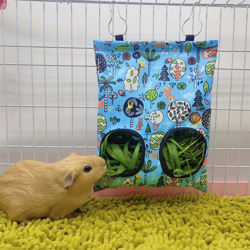 Heutasche mit Haken – Futtertasche für Kleintiere