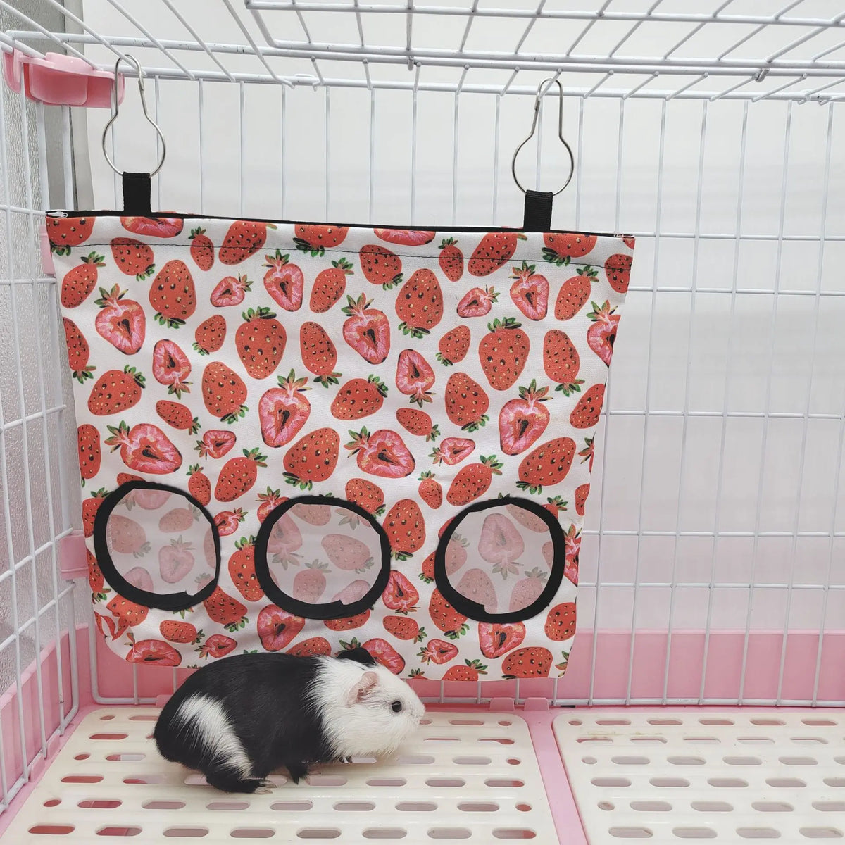Heutasche mit Haken – Futtertasche für Kleintiere