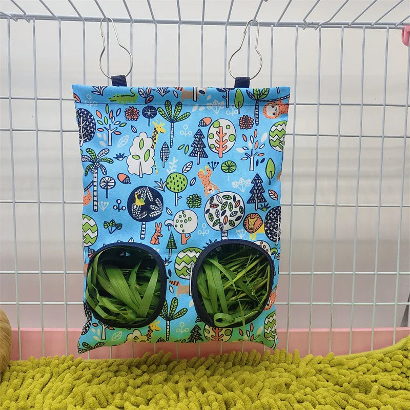 Heutasche mit Haken – Futtertasche für Kleintiere