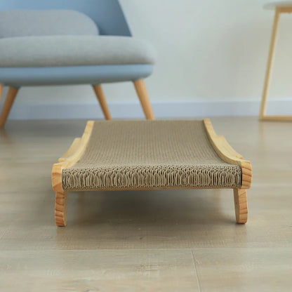 Holz Katzen Kratzmöbel mit Liegefläche