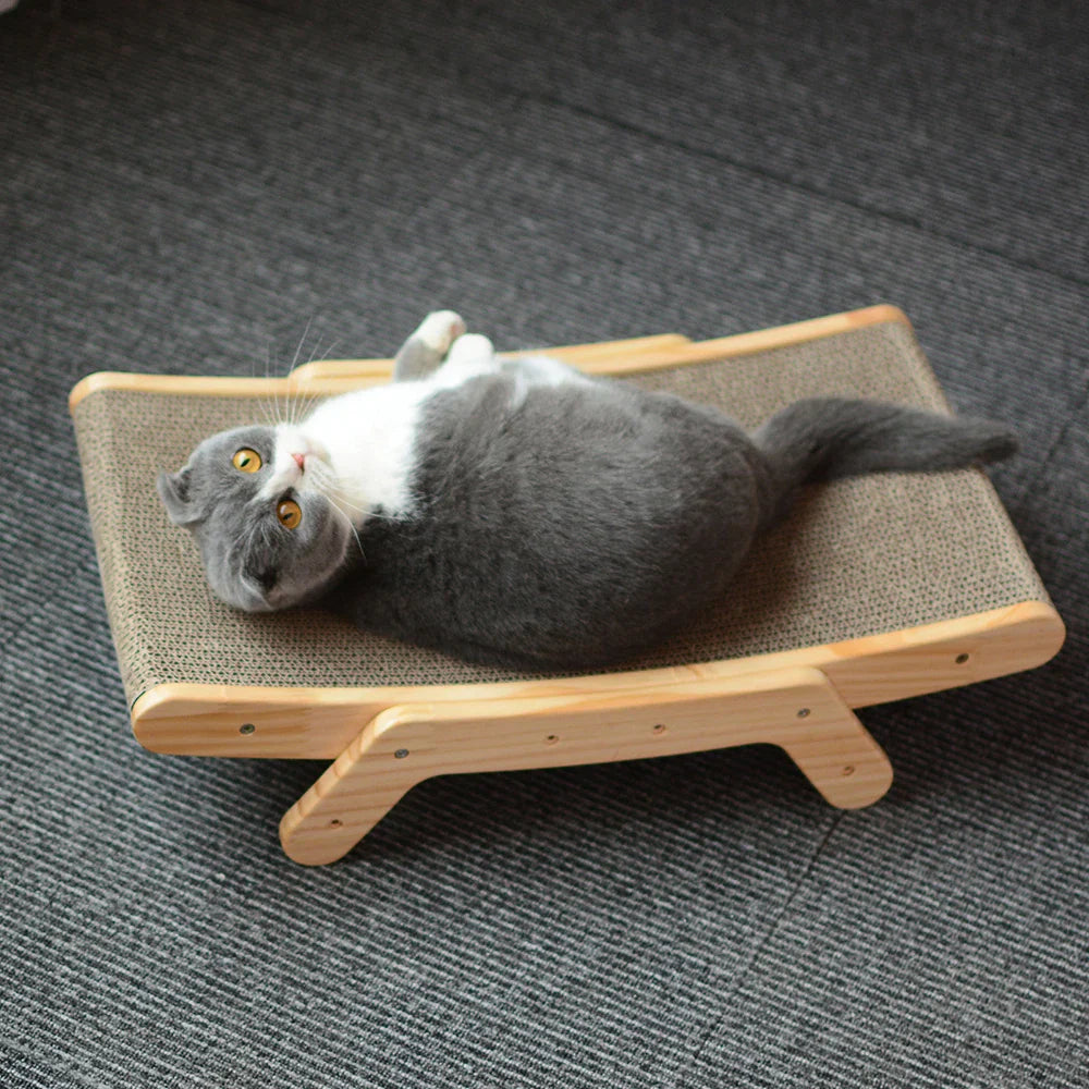 Holz Katzen Kratzmöbel mit Liegefläche