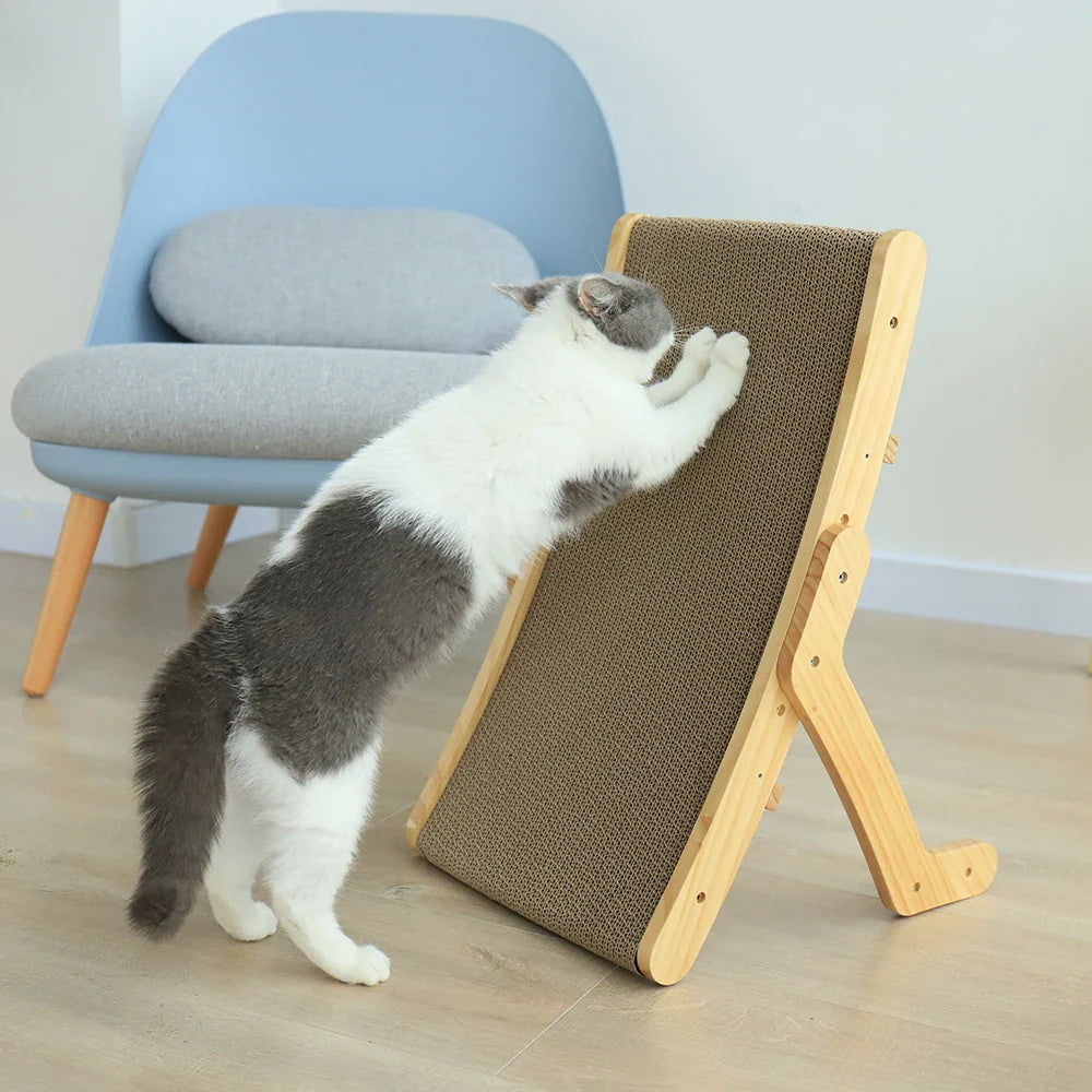 Holz Katzen Kratzmöbel mit Liegefläche