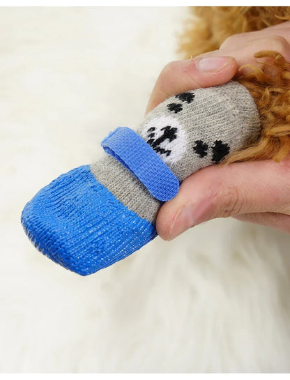 Warme Hundesocken für Pfotenschutz