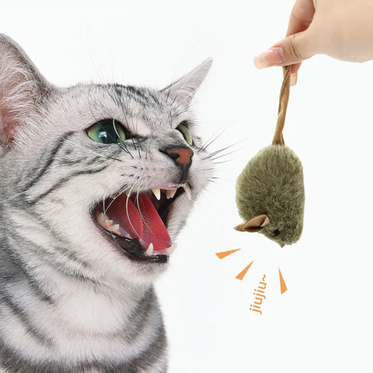 QuietschMaus Plüsch Katzenspielzeug