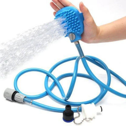 SchaumBürste – Duschbürste mit langem Schlauch 🚿🐕