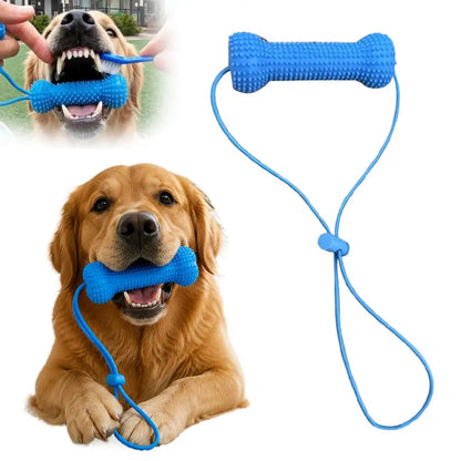 2-in-1 Zahnpflege-Kauspielzeug für Hunde – Zahnbürstenhilfe