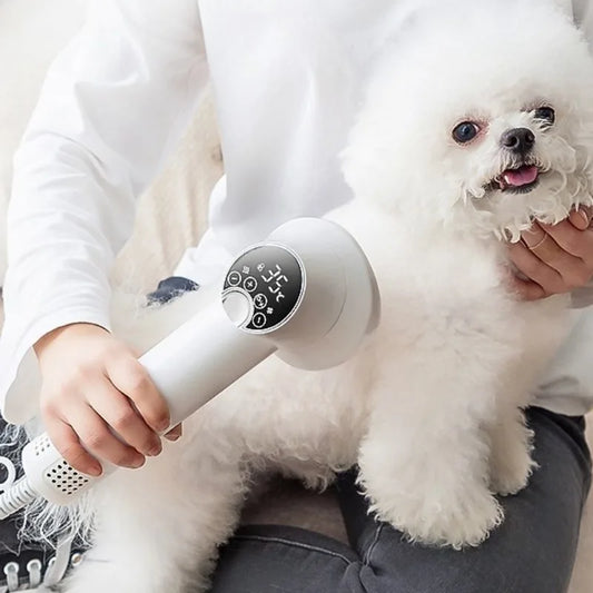 FurDry Pro Tierhaartrockner-Bürste – Heiß- & Kaltluft Grooming-Trockner für Hunde & Katzen