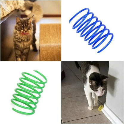 Bunte Katzen-Spiralfedern für drinnen
