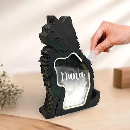 Erinnerungsbox aus Holz für Tierhaar & Andenken