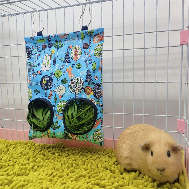 Heutasche mit Haken – Futtertasche für Kleintiere