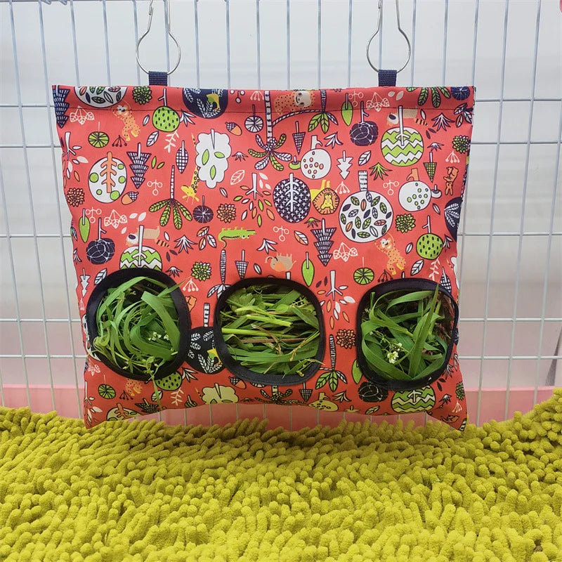 Heutasche mit Haken – Futtertasche für Kleintiere