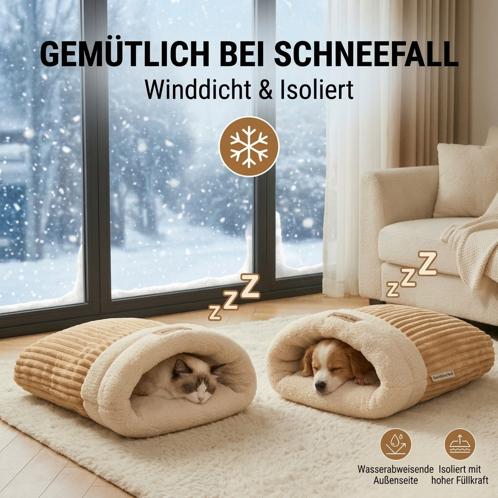KuschelKokon Haustier-Schlafsack mit Haube
