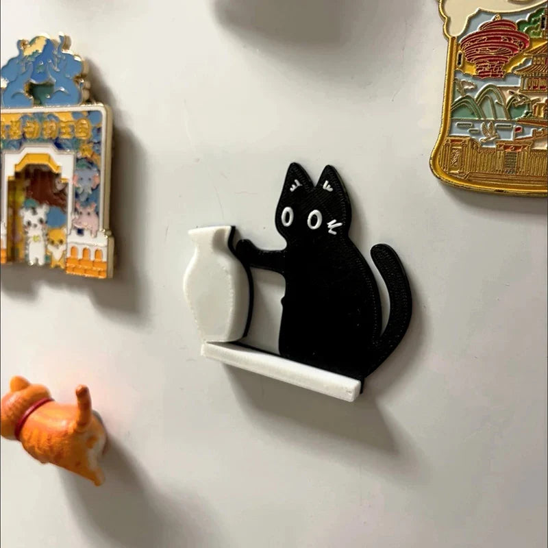 SchnurrPfote Katzenvasen-Magnet