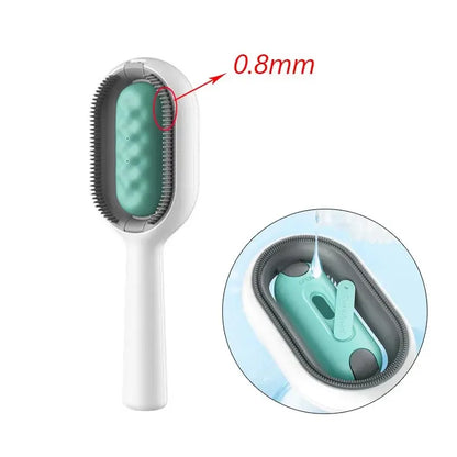 3-in-1 Fellbürste mit Wassertank für Katzen & Hunde
