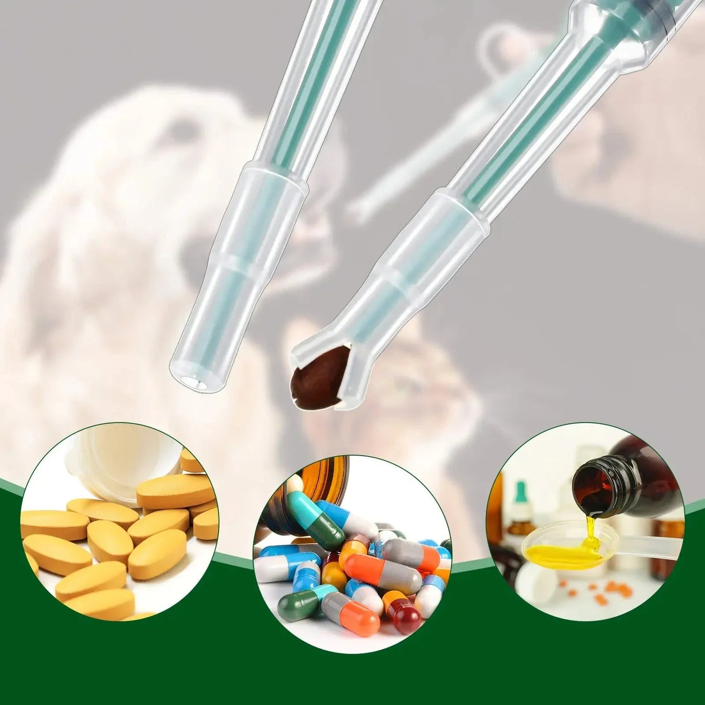 Tabletteneingeber für Hunde & Katzen (3er-Set)