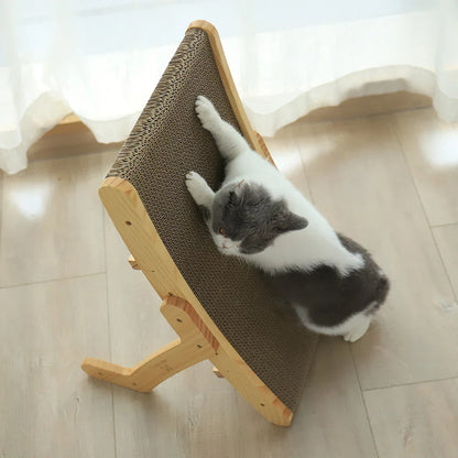 Holz Katzen Kratzmöbel mit Liegefläche