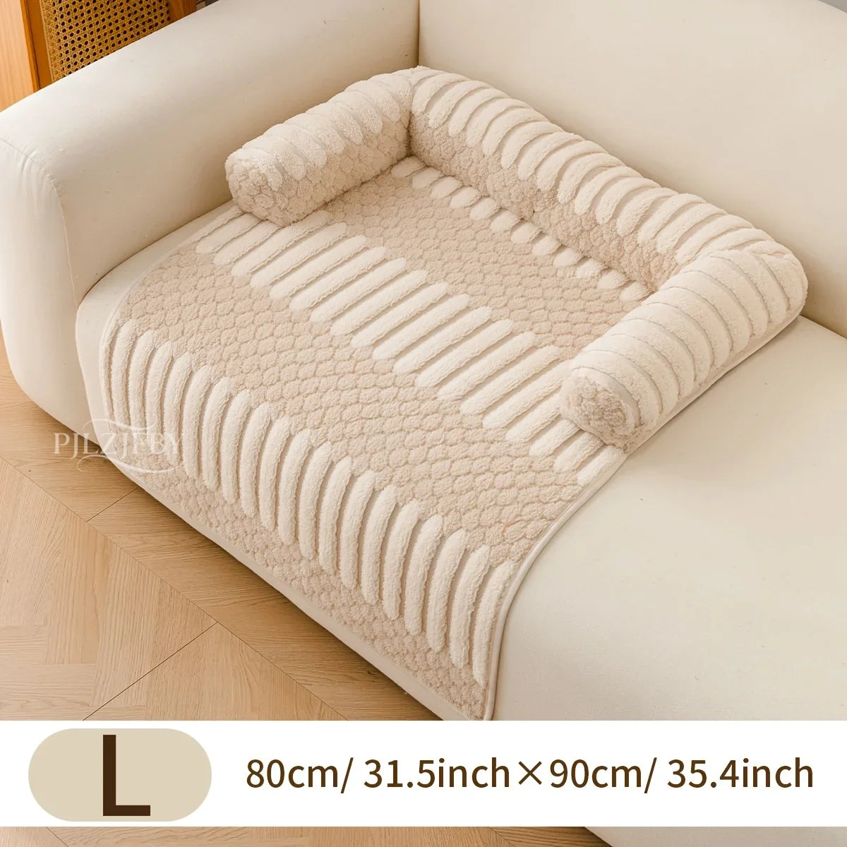 SofaSchutz Plüsch-Sofabett für Haustiere