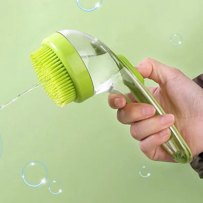 2-in-1 Haustier Badebürste mit Shampoo-Spender