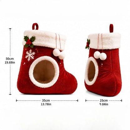 StrumpfSchlummer – Katzenbett im Nikolausstiefel 🎄🐱