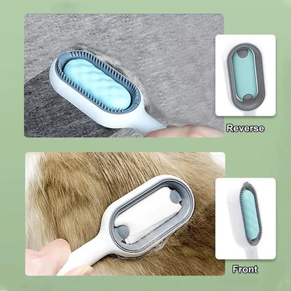 3-in-1 Fellbürste mit Wassertank für Katzen & Hunde