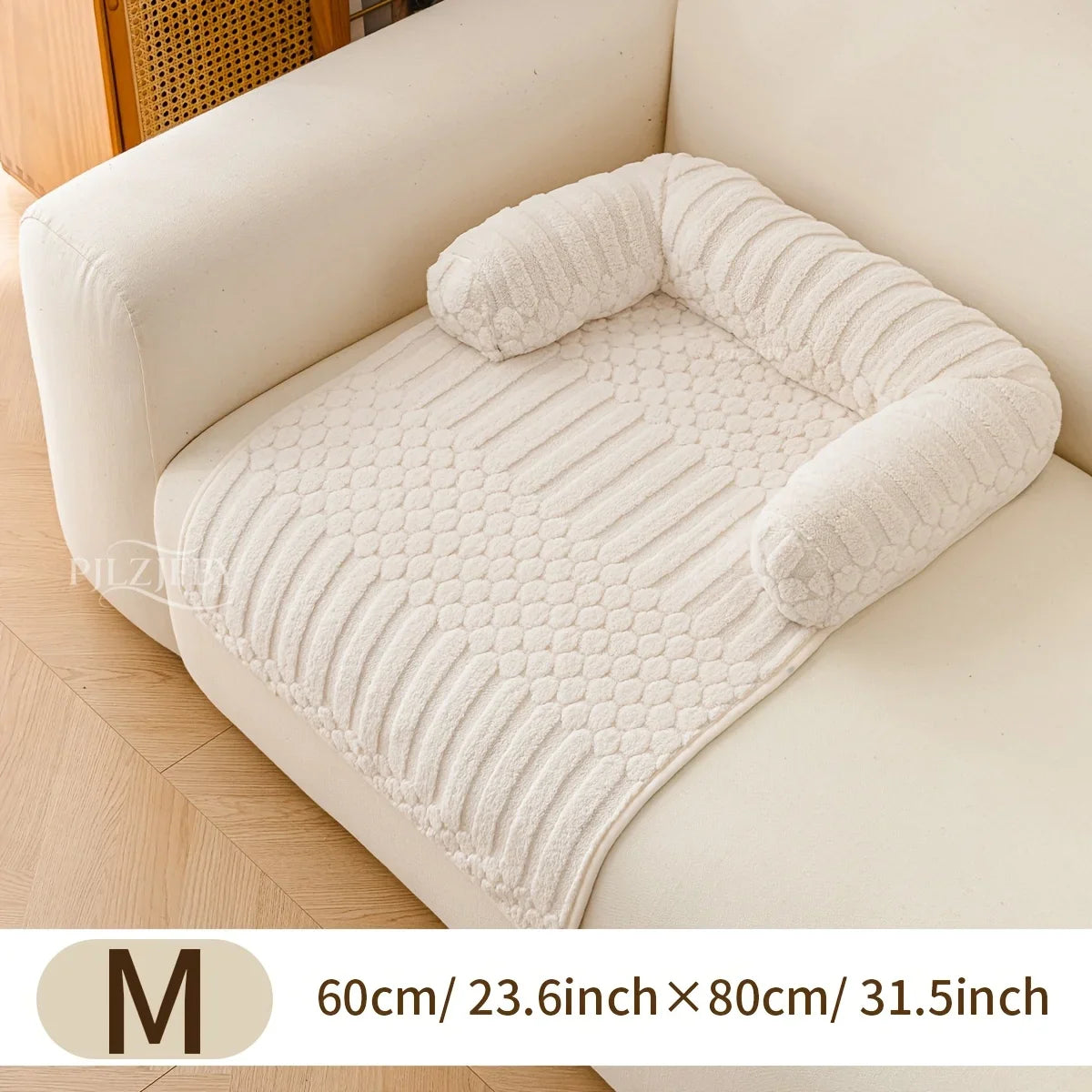 SofaSchutz Plüsch-Sofabett für Haustiere