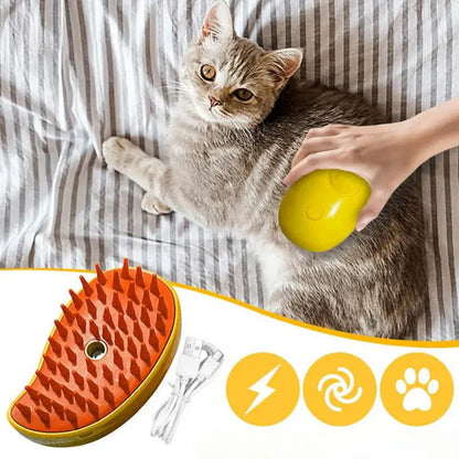3-in-1 Dampf Fellbürste für Haustiere