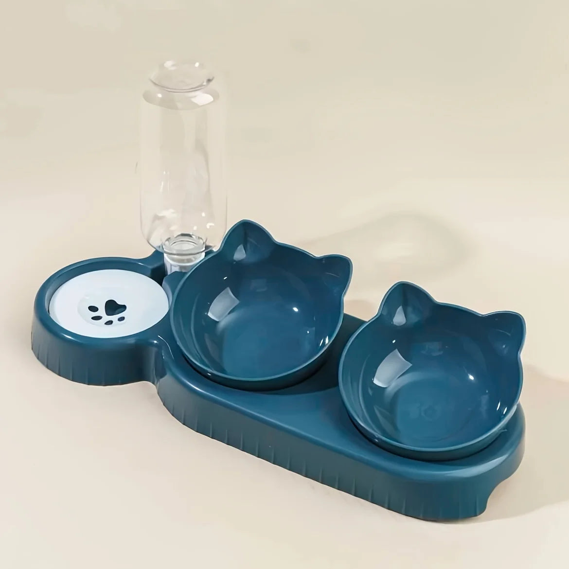 3-in-1 Katzennapf mit Wasserspender