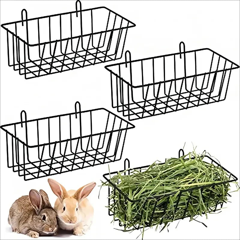 Heuraufe für Kaninchen – Futterkorb aus Metall