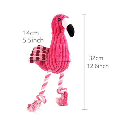 Robustes Flamingo Hundespielzeug