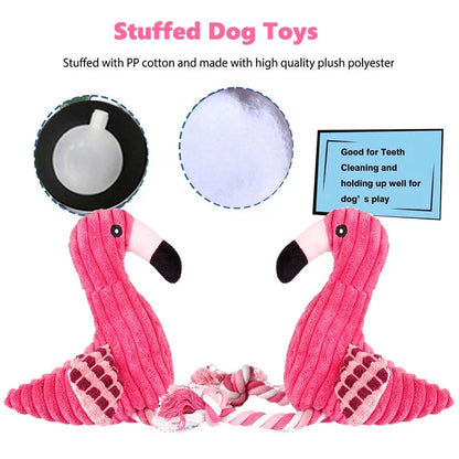Robustes Flamingo Hundespielzeug