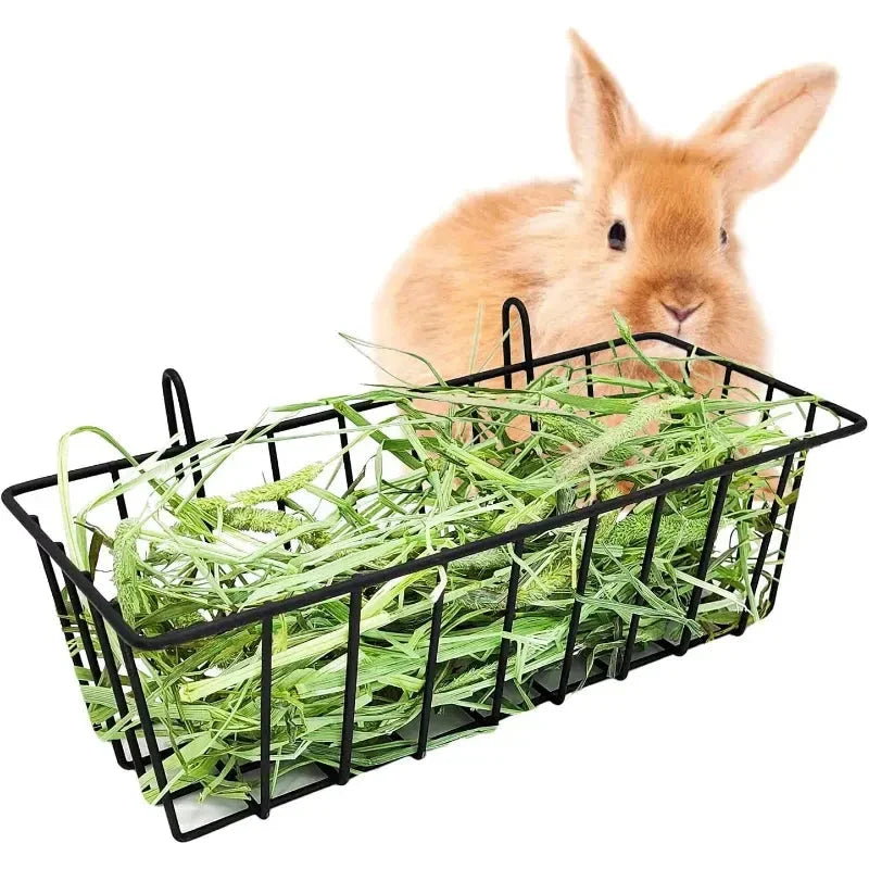 Heuraufe für Kaninchen – Futterkorb aus Metall