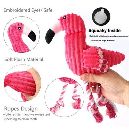 Robustes Flamingo Hundespielzeug