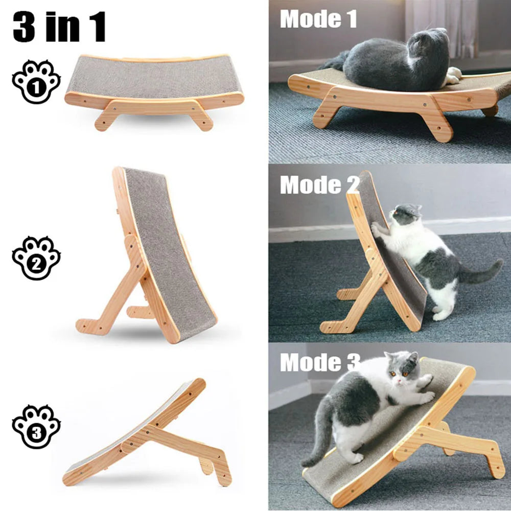 Holz Katzen Kratzmöbel mit Liegefläche