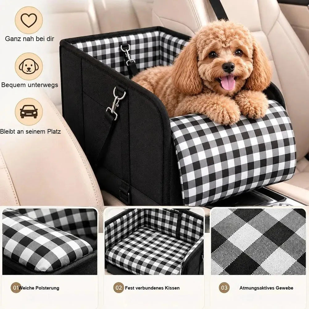 KuschelSitz – Autositz für die Mittelkonsole 🐶🚗