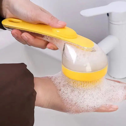 2-in-1 Haustier Badebürste mit Shampoo-Spender
