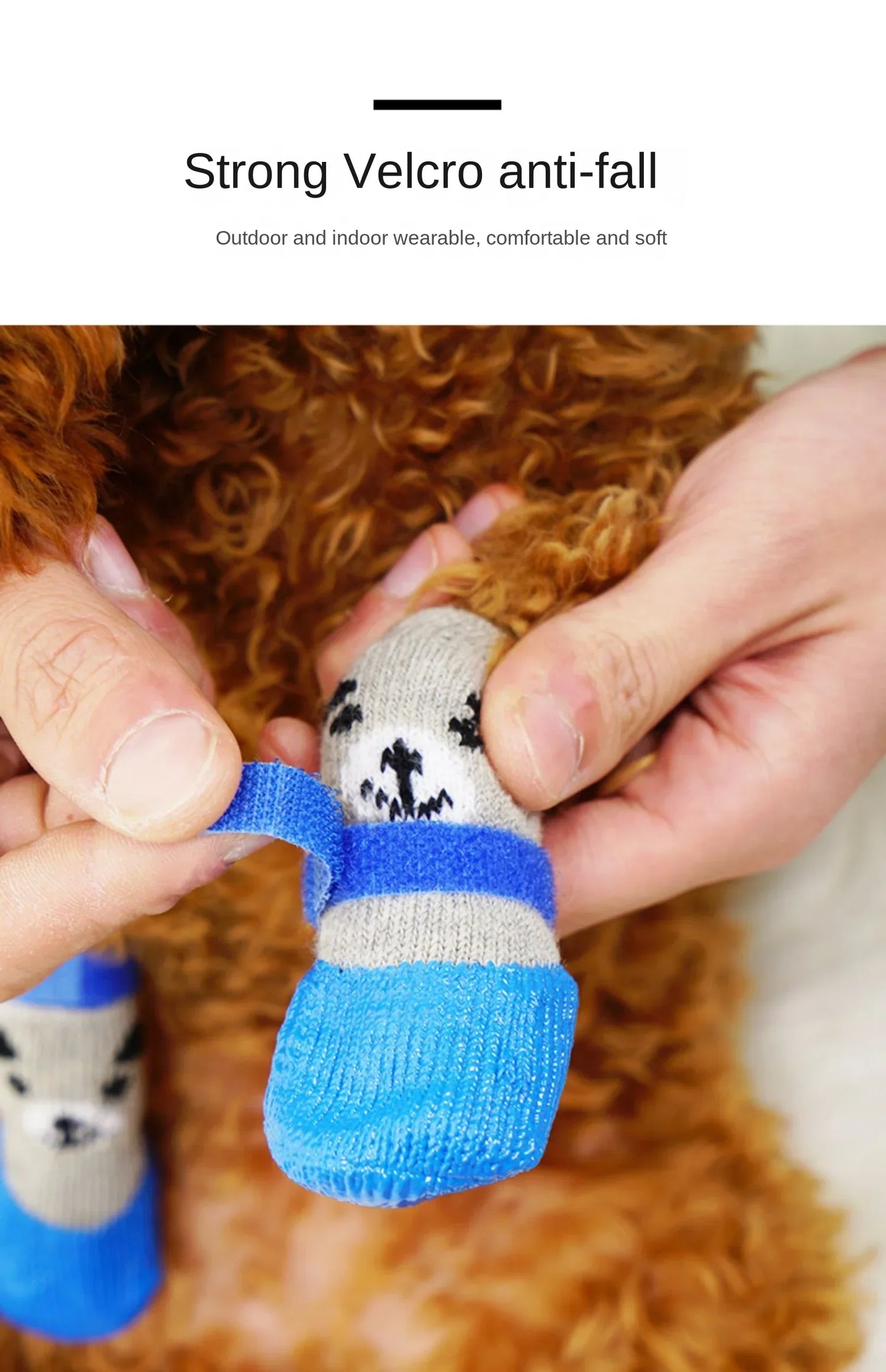 Warme Hundesocken für Pfotenschutz