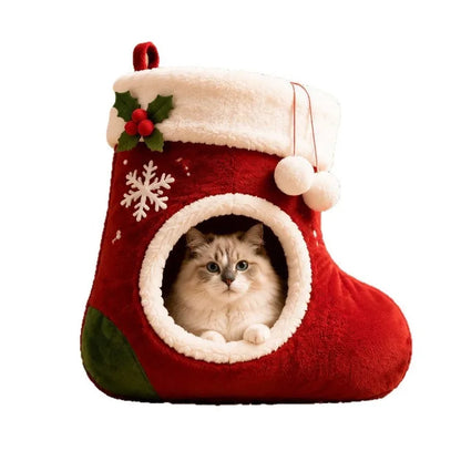StrumpfSchlummer – Katzenbett im Nikolausstiefel 🎄🐱