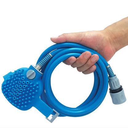 SchaumBürste – Duschbürste mit langem Schlauch 🚿🐕