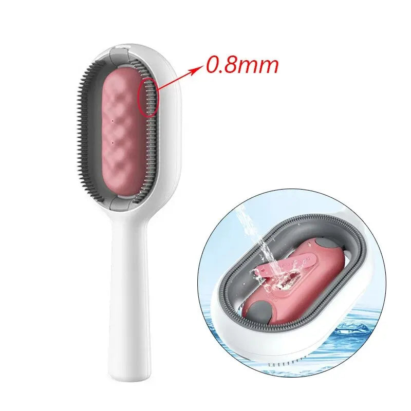 3-in-1 Fellbürste mit Wassertank für Katzen & Hunde