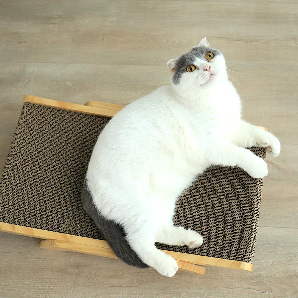 Holz Katzen Kratzmöbel mit Liegefläche