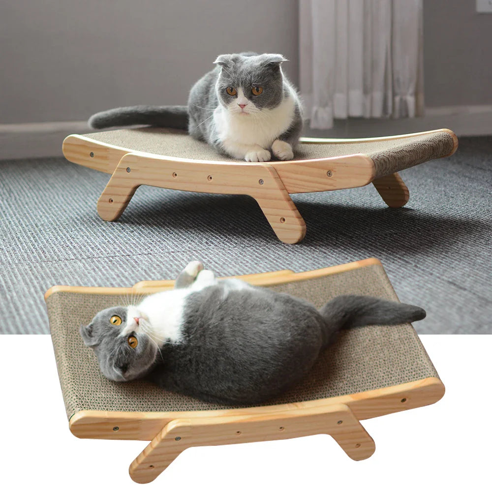 Holz Katzen Kratzmöbel mit Liegefläche