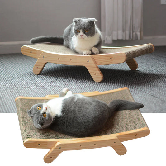 Holz Katzen Kratzmöbel mit Liegefläche