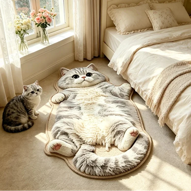 KuschelTiger - Katzen Teppich 🐱🤎
