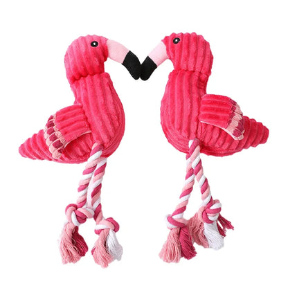 Robustes Flamingo Hundespielzeug