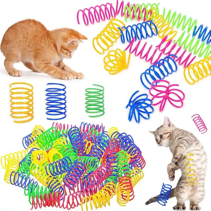 Bunte Katzen-Spiralfedern für drinnen