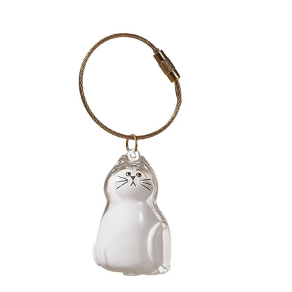PurrCapsule Katzenhaar-Erinnerungs-Schlüsselanhänger