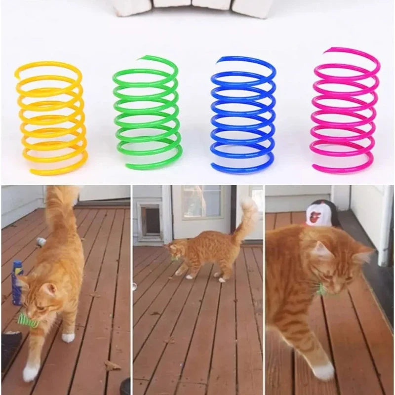 Bunte Katzen-Spiralfedern für drinnen