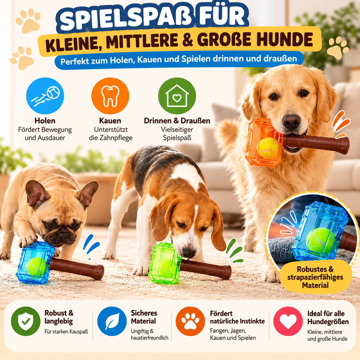 HammerApport – Quietschender Tennisball-Hammer 🔨🎾