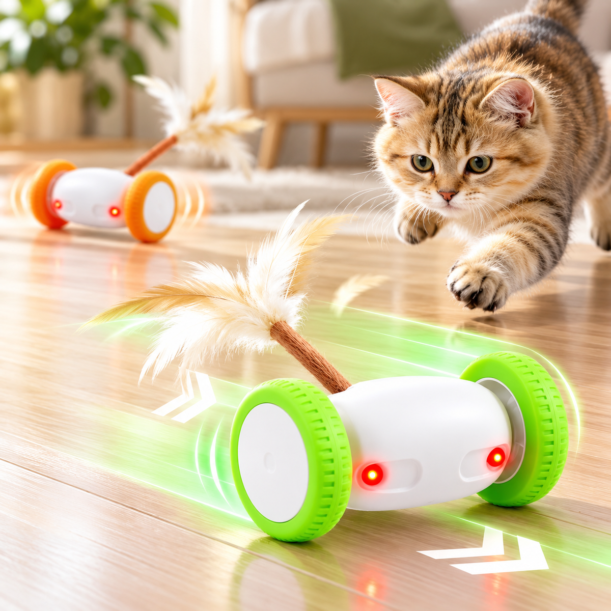 FlitzPfote – Elektrischer LED-Katzenspielstab 😼⚡
